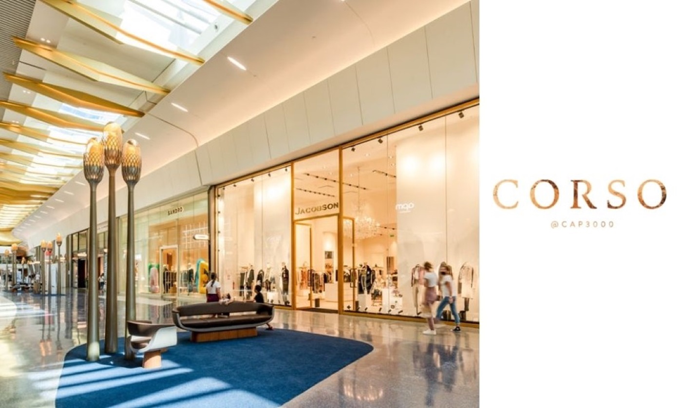 Le Corso, espace luxe du centre commercial Cap 3000 à Saint-Laurent-du-Var