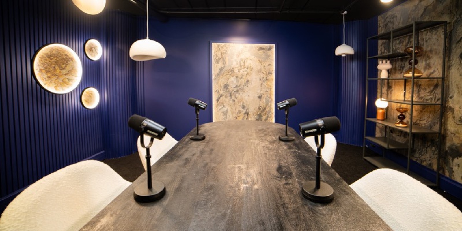 Recording set in the group’s studios